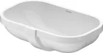 Lavatorio de submontar rectangular 495 x 290 mm con rebosadero blanco D-Code Duravit 0338490000