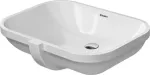 Lavatorio de submontar rectangular 560 x 400 mm con rebosadero blanco D-Code Duravit 0338560000