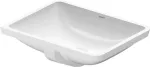 Lavatorio de submontar rectangular 490 x 365 mm con rebosadero blanco Starck 3 Duravit 0305490000
