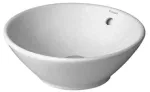Lavatorio de sobreponer redondo 420 mm con rebosadero blanco Bacino Duravit 0325420000