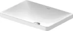 Lavatorio de empotrar rectangular 600 x 400 mm sin rebosadero blanco D-Neo Duravit 0358600079