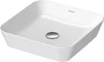 Lavatorio de sobreponer cuadrado 430 mm sin rebosadero blanco Cape Cod Duravit 2340430000