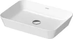 Lavatorio de sobreponer rectangular 550 x 400 mm sin rebosadero blanco Cape Cod Duravit 2347550000