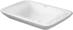 Lavatorio de sobreponer rectangular 700 x 465 mm sin rebosadero blanco PuraVida Duravit 0369700000