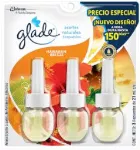 Repuesto para desodorante ambiental aceites naturales Glade hawaiian breeze 21 ml (3 por paquete)