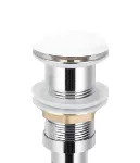 Desagüe para lavatorio 32 mm (1-1/4") sin rebalse tapón blanco Prime D109