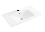 Lavatorio de empotrar rectangular 810 x 465 mm con rebosadero blanco Prime 4001-80