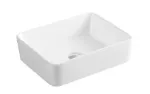 Lavatorio de sobreponer rectangular 490 x 380 mm sin rebosadero blanco Prime 5025
