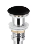 Desagüe para lavatorio 32 mm (1-1/4") sin rebalse tapón negro Prime D112