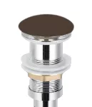 Desagüe para lavatorio 32 mm (1-1/4") sin rebalse tapón marron Prime D122