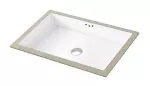 Lavatorio de submontar rectangular 605 x 400 mm con rebosadero blanco Prime 6222
