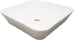 Lavatorio de sobreponer cuadrado 430 mm sin rebosadero blanco Prime 5621