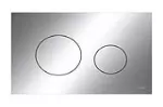 Placa de descarga doble para inodoro suspendido cromo brillante TECEloop 9240921