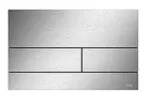 Placa metalica de descarga doble para inodoro suspendido acero inoxidable cepillado antihuellas TECEsquare 9240830