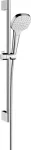 Regadera telefono 110 con barra de ducha 650 mm blanco cromo Vernis Shape Hansgrohe 26584400