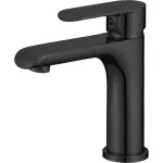 Grifería para lavatorio monomando bajo negro mate Ancona Prime (NO incluye desagüe)