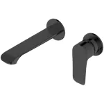 Grifería para lavatorio de pared negro mate Ancona Prime (NO incluye desagüe)