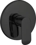 Mezclador para ducha monomando sin desviador negro mate Ancona Prime