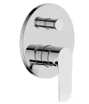 Mezclador para ducha monomando con desviador cromo Ancona Prime