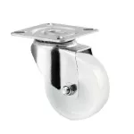 Rueda giratoria plastica PP blanca 50 mm 40 kg Tente T10208 / 1470 POI 050 P40 60x60