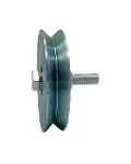 Rueda polea de acero canal en V 100 mm Tente T09390 / EMP 100x20