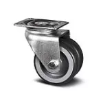 Rueda giratoria plastica PP gris doble 75 mm 50 kg Tente T08083 / 1970 PJO 075 P50