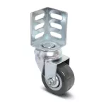 Rueda giratoria de poliuretano con soporte tipo escuadra 50 mm 40 kg Tente T10100 / 1670 PAO 050 P74