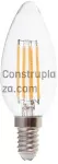 Bombillo LED dimeable vintage E12 B10 4W 120V 330lm 2700K (filamento) UL RoHS FCC EarthBulb LB10427DCFIL9 / 11220