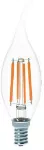 Bombillo LED dimeable vintage E12 BA10 4W 120V 330lm 2700K (filamento) UL RoHS FCC EarthBulb LBA10427DCFIL9 / 11194