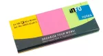 Notas adhesivas 1-1/2”x 2” 3 colores brillantes Info Notes (300 hojas por block)