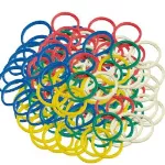 Ligas de colores 70% caucho natural #8 450 gr