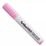 Marcador resaltador fosforescente Artline 660 (rosado pastel)