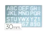 Plantilla de letras 30 mm Cox