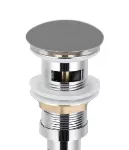 Desagüe para lavatorio 32 mm (1-1/4") con rebalse tapón gris Prime D121