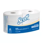 Papel higienico institucional rollo jumbo 500 metros Scott 30223252 (6 por paquete)
