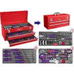 Caja con herramientas 105 piezas Emtop EHTS01051