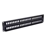 Panel de conexión plano 48 puertos negro TechChoice Ortronics Legrand SPKSU48