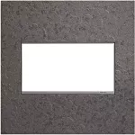 Placa 2 modulos hierro natural Adorne Legrand AWM2GHFFE1
