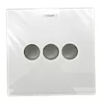Repuesto escudo embellecedor para 3 funciones blanco cromo ShowerSelect Glass Hansgrohe 92624400