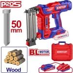 Clavadora brad industrial inalambrica 20V F15-F50 (3 clavos por segundo) Emtop ELBNLI5005 (NO incluye cargador y bateria) (sust. ELBNLI2028)