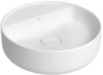Lavatorio de sobreponer redondo 400 mm sin rebosadero blanco Deca L.12040.M.17