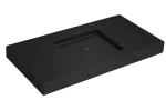 Lavatorio sobreponer rectangular 1120 x 580 mm negro Deca L.13112.M.94