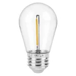 Bombillo LED E27 S14 1W 110V 2200K para serie de luces (filamento) Volteck LED-141FC / 48452 