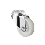 Rueda giratoria plastica PP blanca 50 mm 40 kg Tente T10214 / 1470 POI 050 P30 11