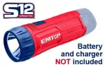 Linterna LED recargable 12V 100lm Emtop ELFL1223 (cargador y bateria no incluidos)