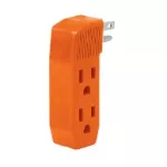 Multicontacto 3 tomas aterrizado tipo F 15A 127V naranja Volteck MUL-350 / 46803 