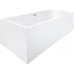 Bañera free standing con rebalse 180 x 80 cm blanca Vero Air Duravit 700418000000000+792208000001000