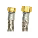 Tubo de abasto de acero para agua caliente 1/2" FIP x 3/4" FIP 60 cm Coflex EAB-D60