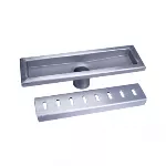 Drenaje lineal 30 x 10.31 cm de acero inoxidable salida de 50 mm (2") Coflex PC-506