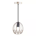 Lampara colgante E27 60W 100-240V dorado Kital I Tecnolite 60CTL6126MVD